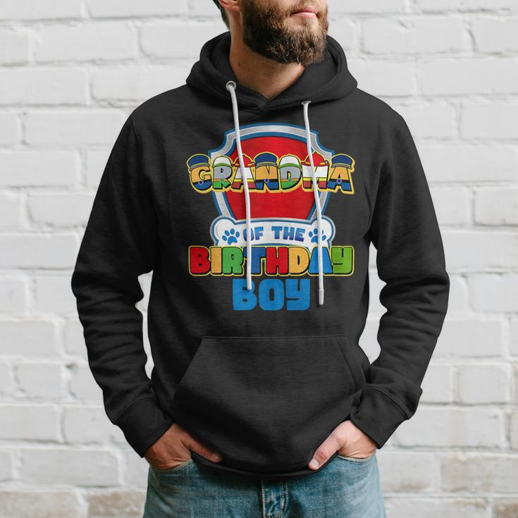 Grandma Of The Birthday Boy Dog Paw Family Matching Hoodie Gifts for Him