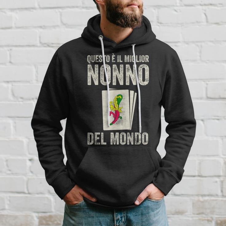 Grandpa Bester Nonno Der Welt Italian Hoodie Geschenke für Ihn