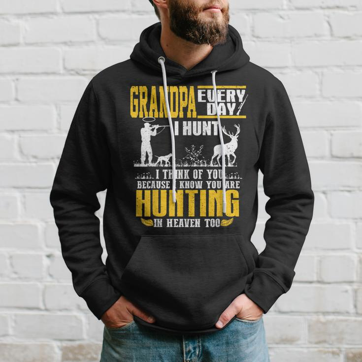 My Grandpa Every Day I Hunt I Think Of You Hunting In Heaven Hoodie Gifts for Him