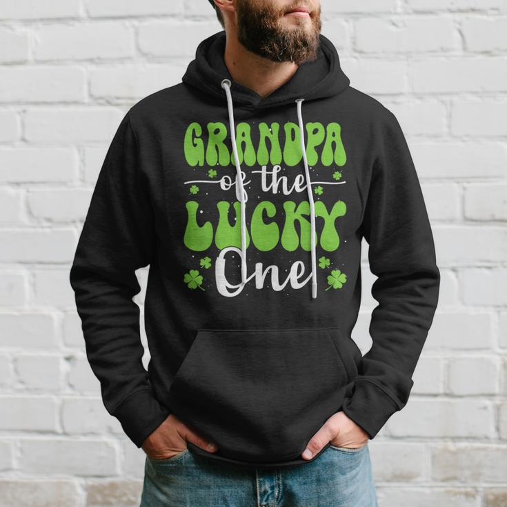 Grandpa Of The Lucky One First Birthday St Patrick's Day Hoodie Gifts for Him