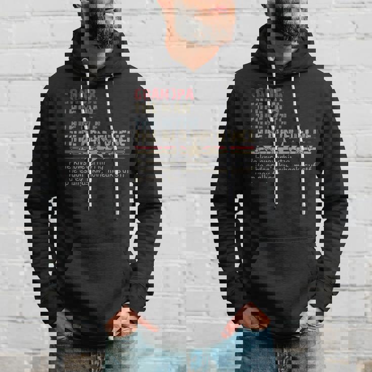Grandpa The Man The Myth The Bad Influence Hoodie Gifts for Him