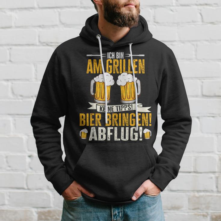 Grillmeister Bin Am Grill Papa Bbq Grill Grillabend Kapuzenpullover Geschenke für Ihn