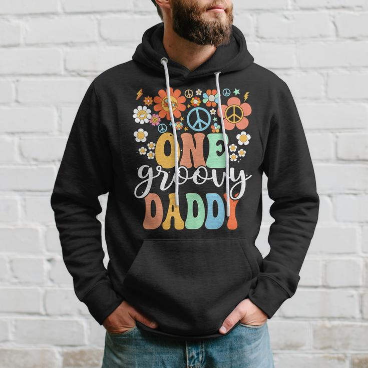 Groovy Daddy Retro Dad Birthday Matching Family Party Hoodie Gifts for Him