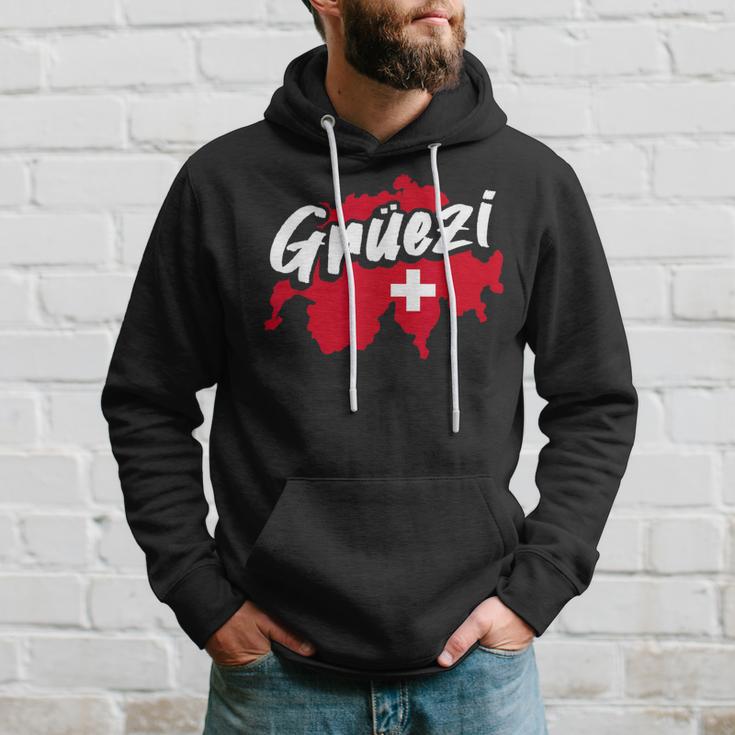 Grüezi Switzerland Switzerland Swiss German Dialect Hoodie Geschenke für Ihn