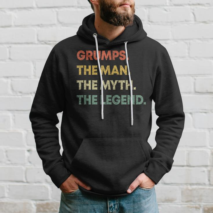 Grumps The Man The Myth The Legend Father's Day Grandfather Hoodie Gifts for Him