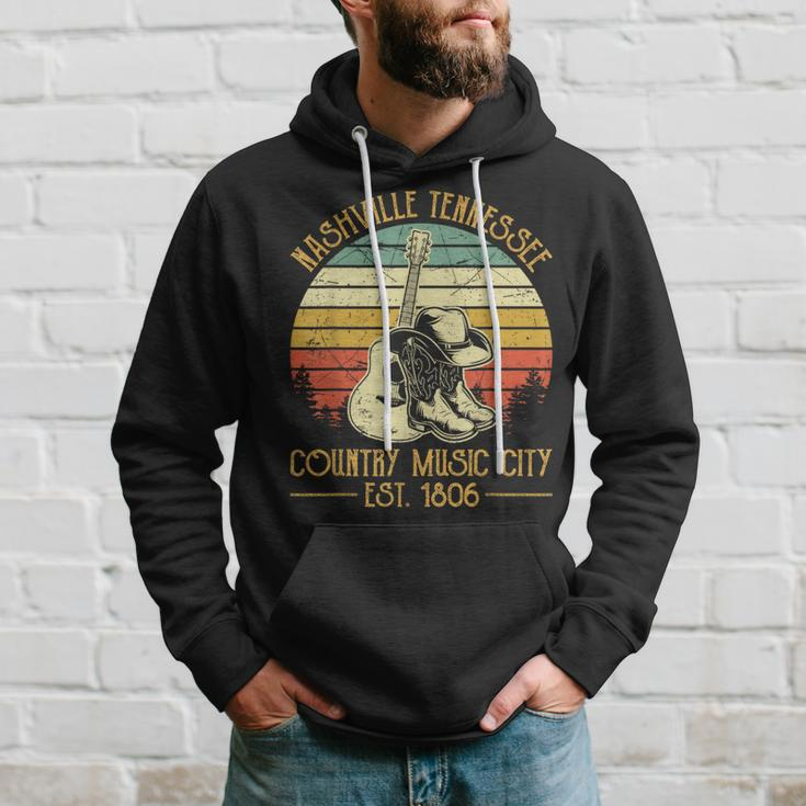 Guitar Guitarist Nashville Tennessee Country Music City Hoodie Gifts for Him