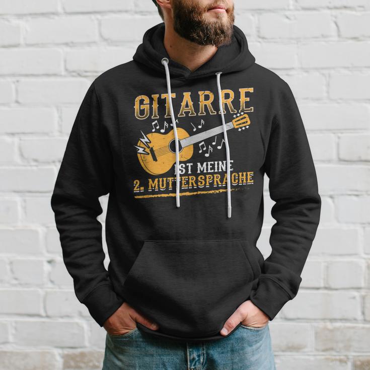 Guitar Is Meine Muttersprache Guitar Player Rock Band Hoodie Geschenke für Ihn