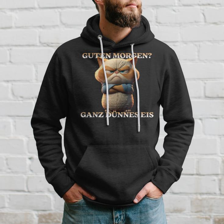 Guten Morgen Ganz Thin Ice Guten Morgen Ganz Thin Ice Black Hoodie Geschenke für Ihn