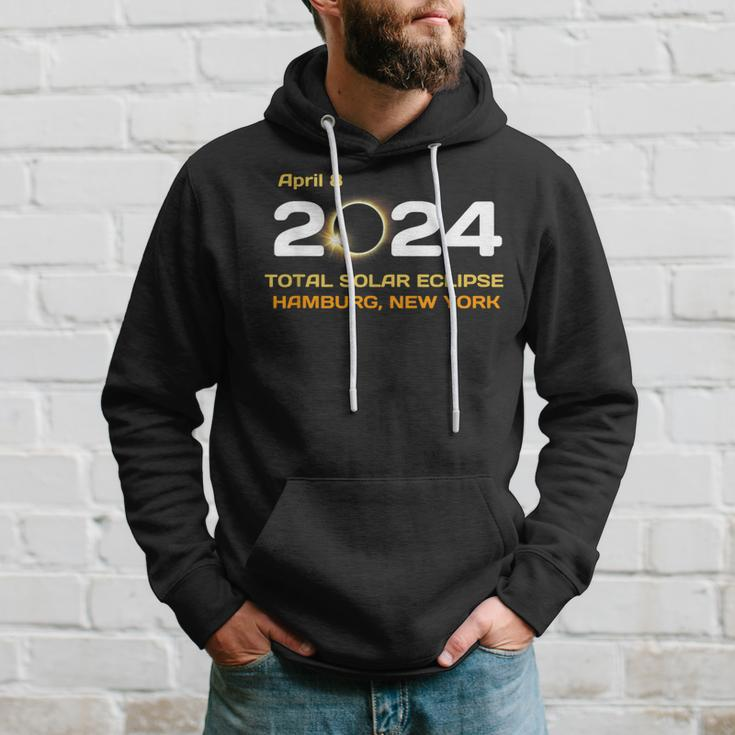 Hamburg New York April 8 2024 Solar Eclipse Ny Hoodie Gifts for Him