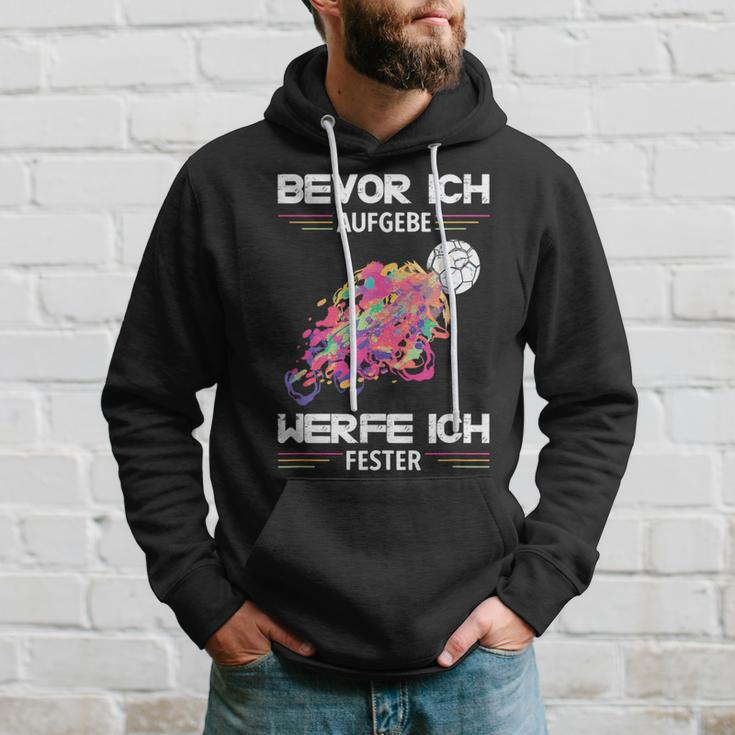 Handball Player Resin Ball Handball Player Handball Hoodie Geschenke für Ihn