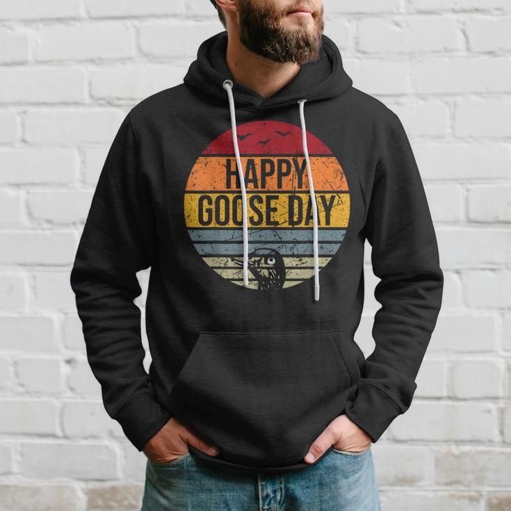 Happy Goose Day Vintage Goose Hoodie Gifts for Him