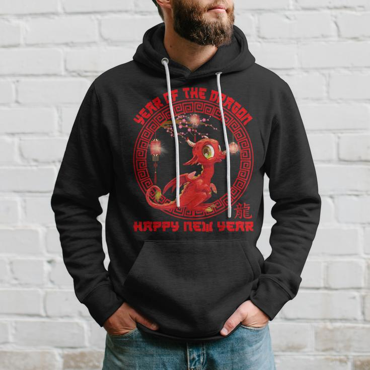 Happy Lunar New Year 2024 Cute Chinese Dragon Decorations Hoodie Gifts for Him