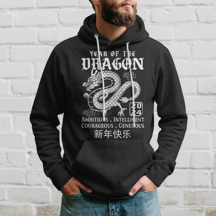 Happy New Year 2024 Chinese New Year 2024 Year Of The Dragon Hoodie Gifts for Him
