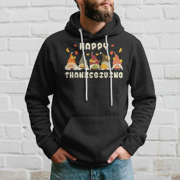 Happy Thanksgiving Autumn Gnomes With Harvest Hoodie Gifts for Him