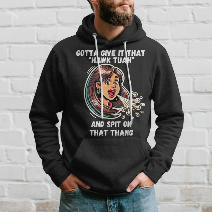 Hawk Tuah And Spit On That Thang Viral Meme Hoodie Gifts for Him