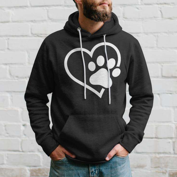Heart With Paw For Cat Or Dog Lovers Hoodie Gifts for Him