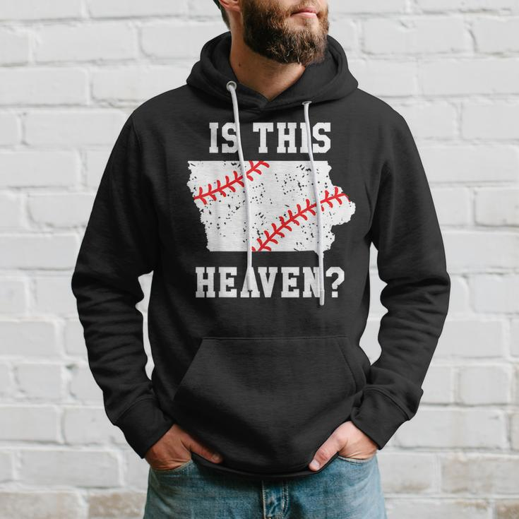 Is This Heaven Iowa Baseball FieldPlay Ball Hoodie Gifts for Him