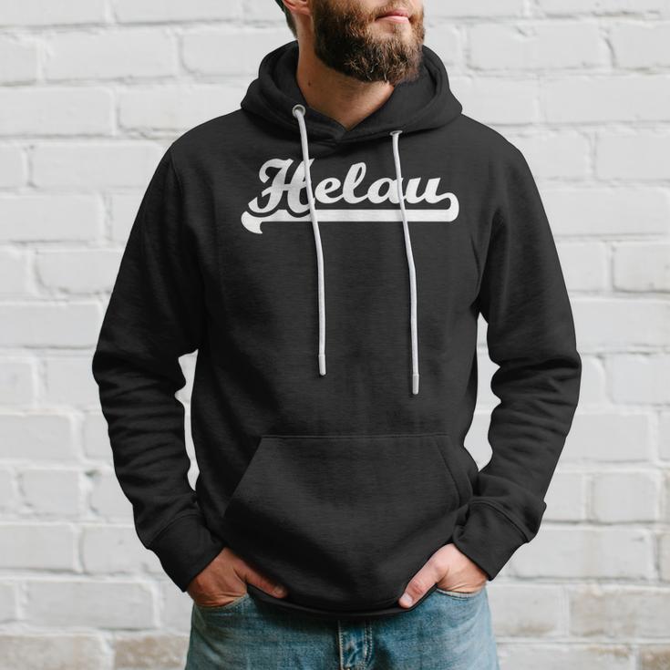 Helau Karneval Hoodie in Schwarz, Lustiges Motiv für Fasching Geschenke für Ihn