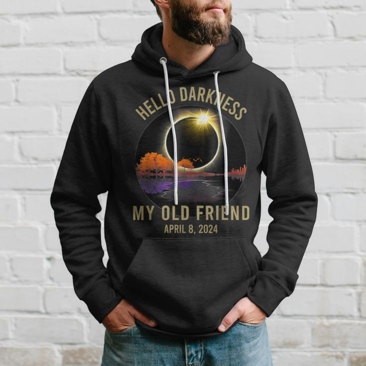 Hello Darkness My Old Friend Guitar Landscape Hoodie Gifts for Him