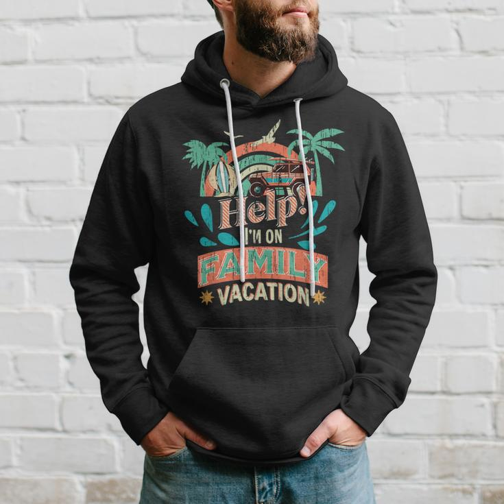 Help Me Im On A Family Vacation Summer Holiday Vintage Hoodie Gifts for Him