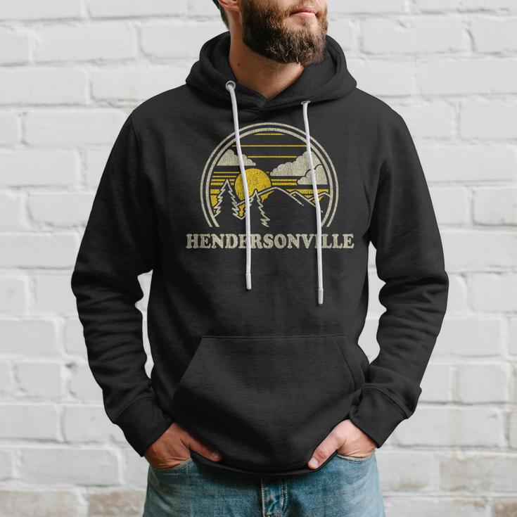 Hendersonville North Carolina NcVintage Hiking Hoodie Gifts for Him