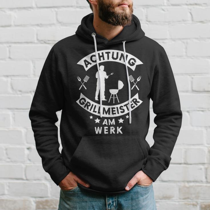 Herren Grillmeister Papa Grillen Grillfan Bbq Barbecueater Kapuzenpullover Geschenke für Ihn