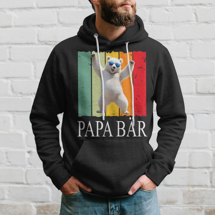 Herren Papa Bäratertag Retroater & Opa Geschenk Geburtstags Kapuzenpullover Geschenke für Ihn