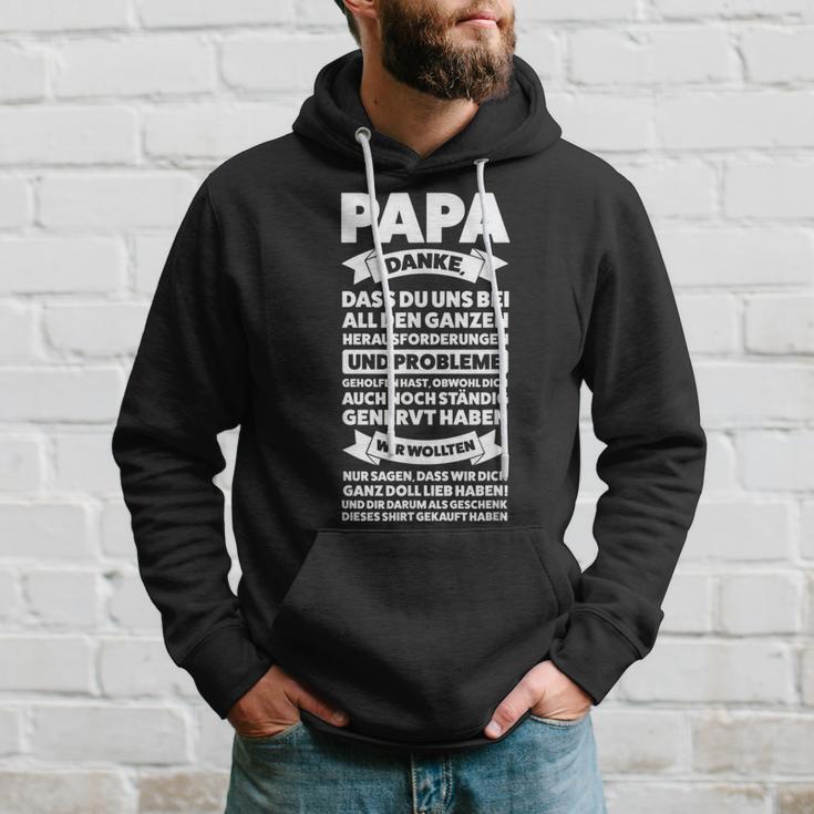 Herren Papa Danke Dass Du Uns Bei Allen Papa Familie Kapuzenpullover Geschenke für Ihn