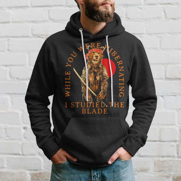 While You Were Hibernating I Studied The Blade Bear Samurai Hoodie Gifts for Him