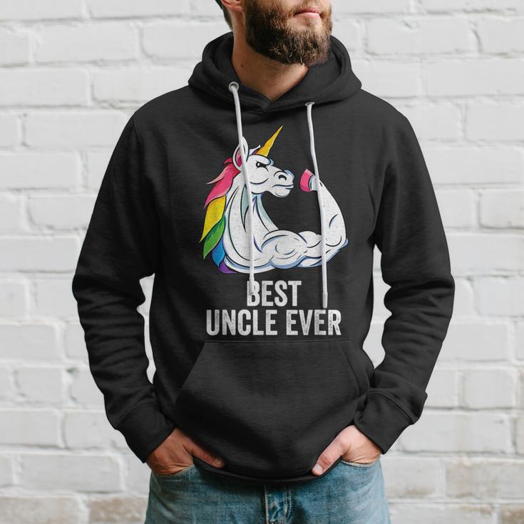 Hombre La Mejor Ropa De Un Tío De Unicornio Best Uncle Ever Sudadera Regalos para él