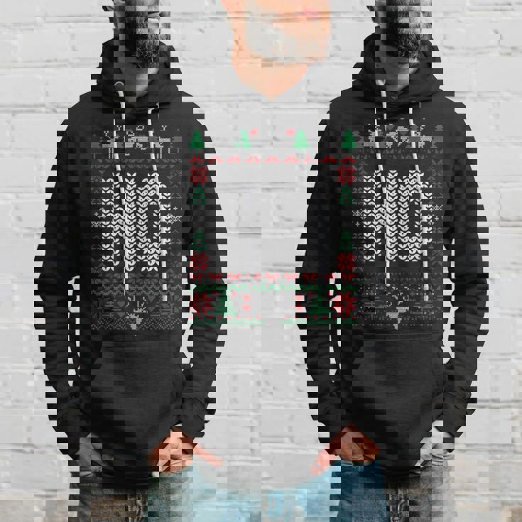 Where My Ho's At Ho Matching Couple Christmas Ugly Hoodie Gifts for Him