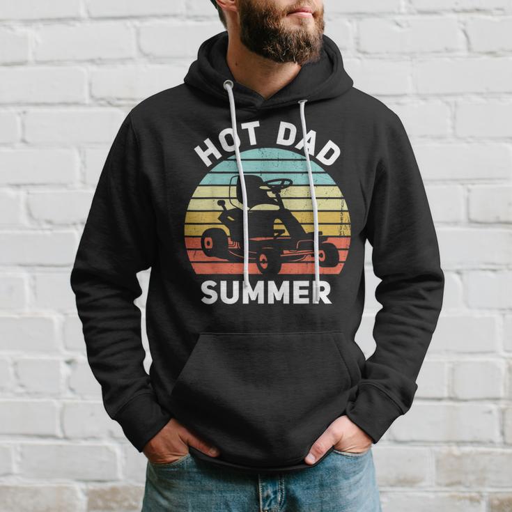 Hot Dad Summer Lawn Care Dad Zero Turn Mower Hoodie Gifts for Him