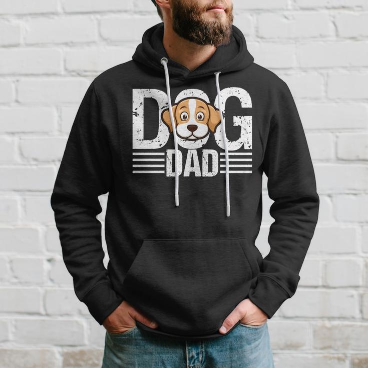 Hunde- Für Herren Hund Papa Pfotenabdruck Hundeliebhaber Herren Lustig Kapuzenpullover Geschenke für Ihn