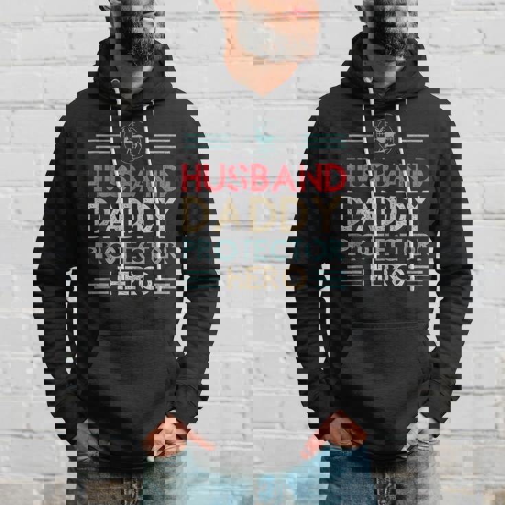 Hunter Dad Husband Daddy Protector Hero Hunting Fathers Day Hoodie Gifts for Him