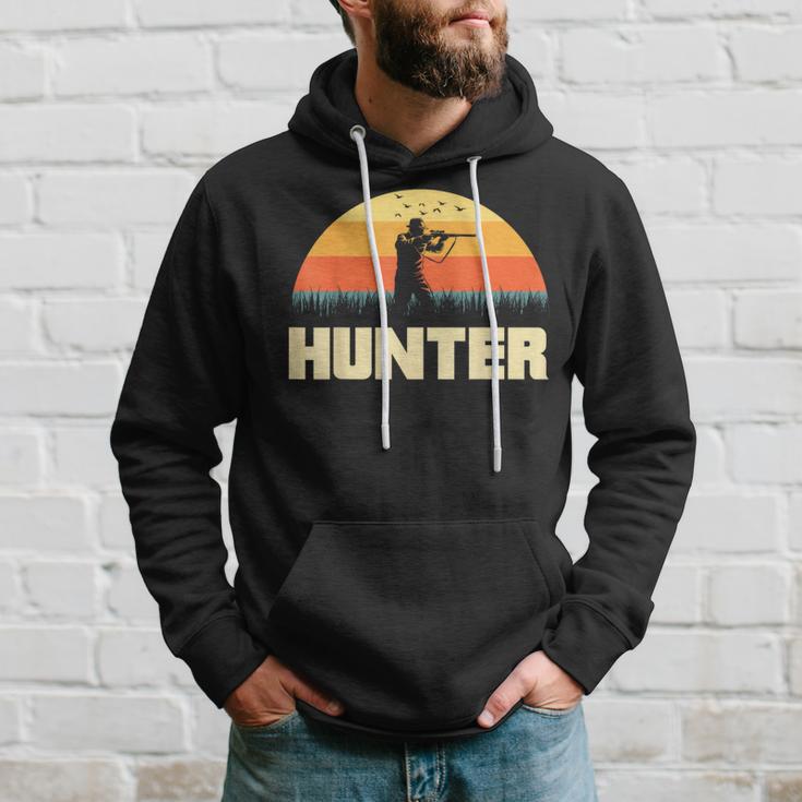 Hunter Silhouette At Sunset Hunter Kapuzenpullover Geschenke für Ihn