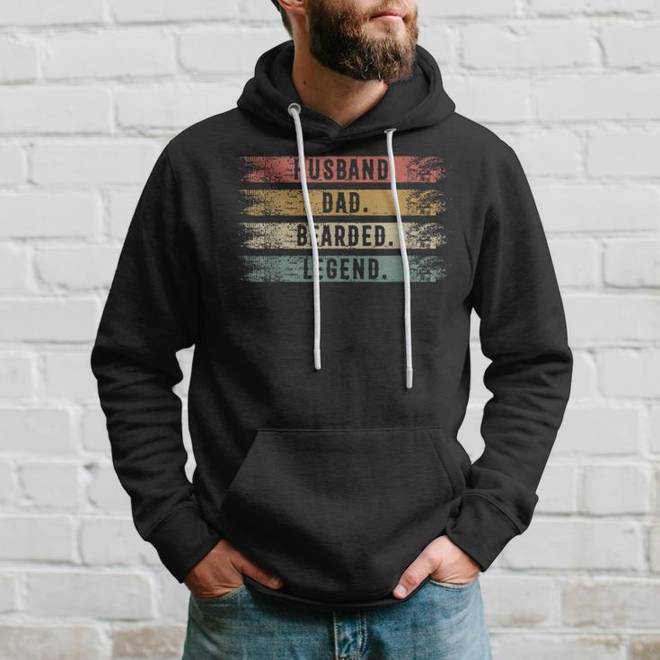 Husband Dad Bearded Legend Father's Day Dad Hoodie Gifts for Him