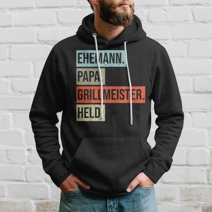 Husband Papa Grillmeister Held Kapuzenpullover Geschenke für Ihn