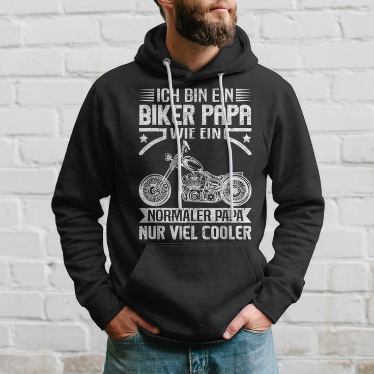 Ich Bin Ein Biker Papa Wie Ein Normal Papa Nuriel Cool S Hoodie Geschenke für Ihn