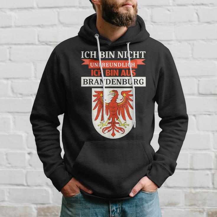 Ich Bin Nicht Unfreundich Ich Bin Aus Brandenburg Hoodie Geschenke für Ihn