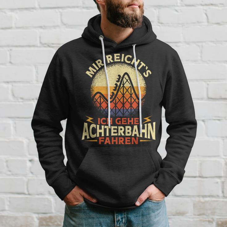 Ich Gehe Achterbahn Fahren Rollercoaster Amusement Park Black Hoodie Geschenke für Ihn