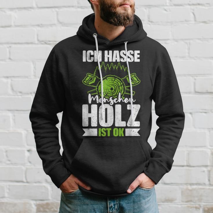 Ich Hasse Menschen Holz Ist Ok S Kapuzenpullover Geschenke für Ihn