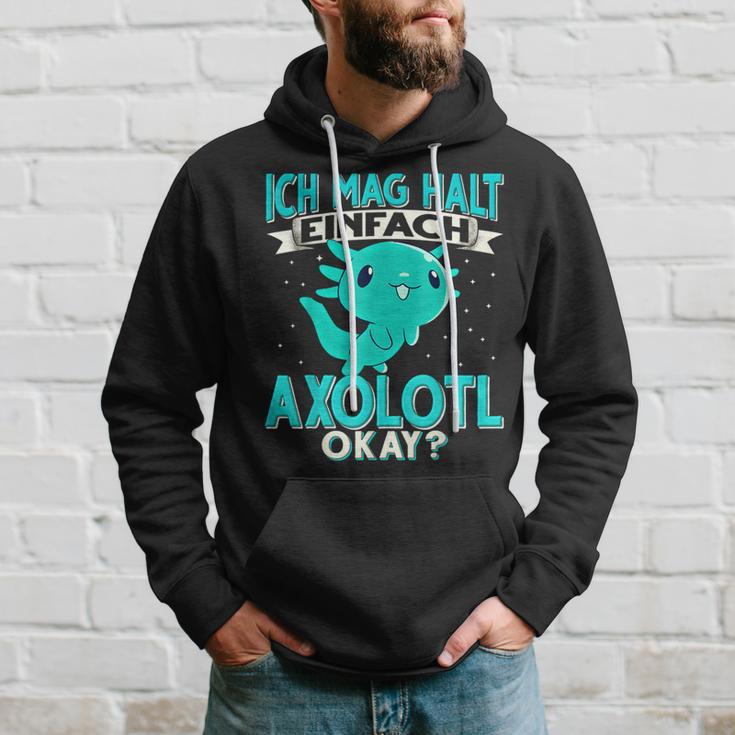 Ich Mag Halt Einfach Axolotl Hoodie Geschenke für Ihn