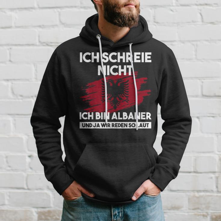 Ich Schreie Nicht Ich Bin Albaner Albanian Eagle Hoodie Geschenke für Ihn