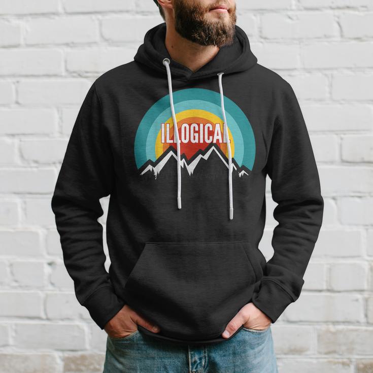 Illogical Vintage Retro Sunset Hoodie Gifts for Him