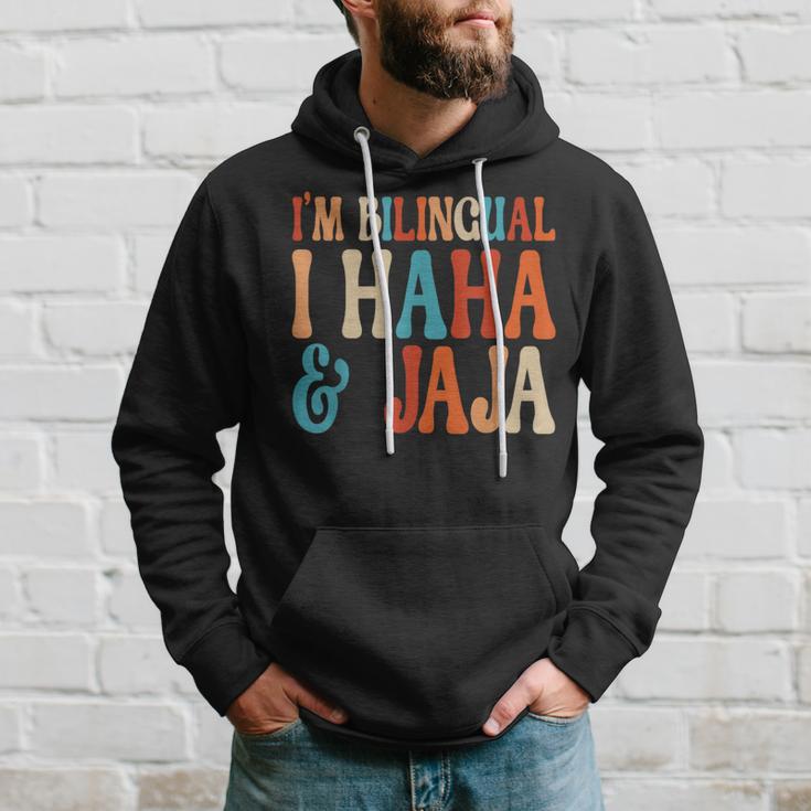 I’M Bilingual Haha And Jaja Spanish Heritage Month Teacher Hoodie Gifts for Him