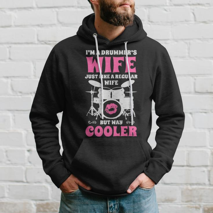I'm A Drummer's Wife Women Drummer Drumset Drum Set Hoodie Gifts for Him