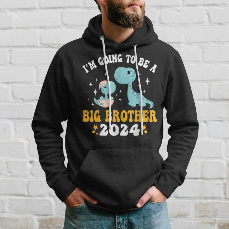 I'm Going To Be A Big Brother 2024 Announcement Dinosaur Hoodie Gifts for Him