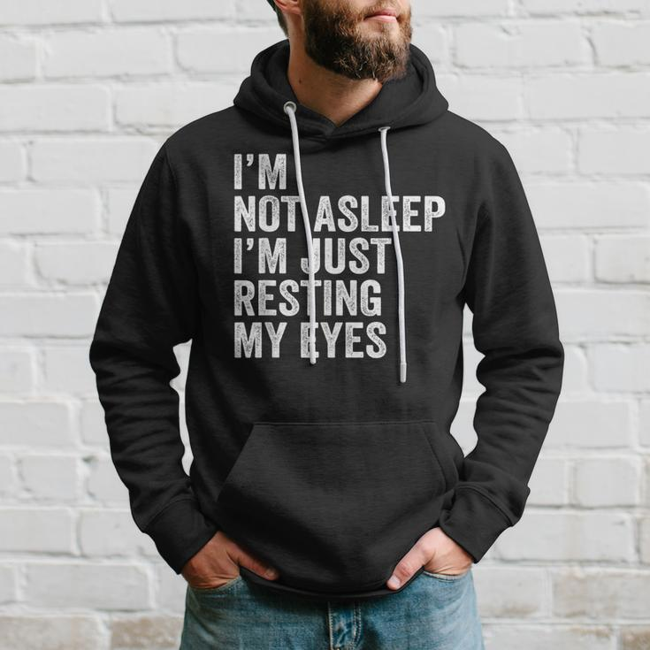 I'm Not Asleep I'm Just Resting My Eyes Father Day Christmas Hoodie Gifts for Him