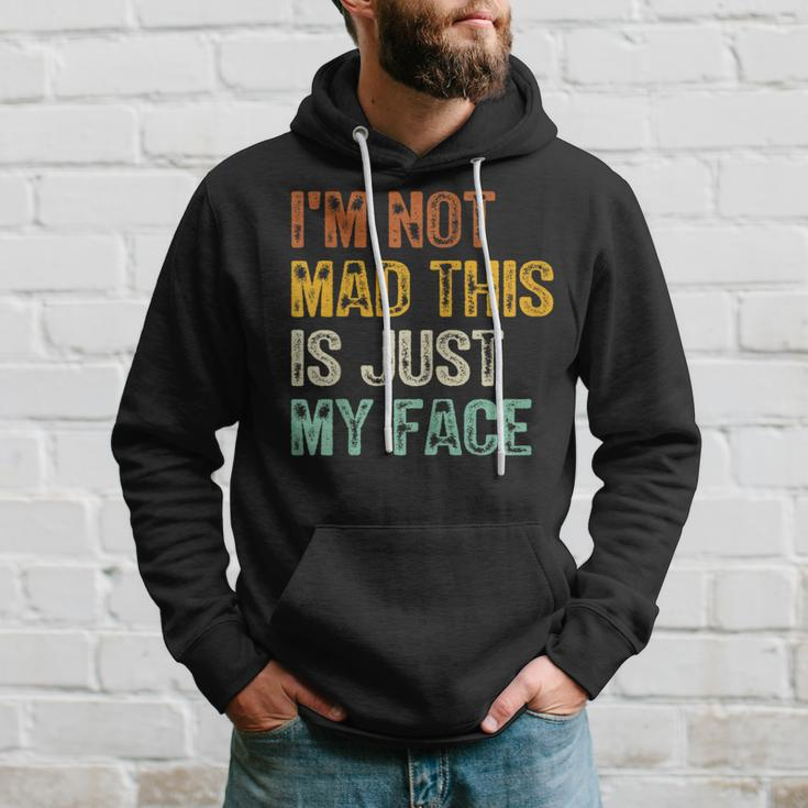 I'm Not Mad This Is Just My Face Retro Vintage Hoodie Gifts for Him