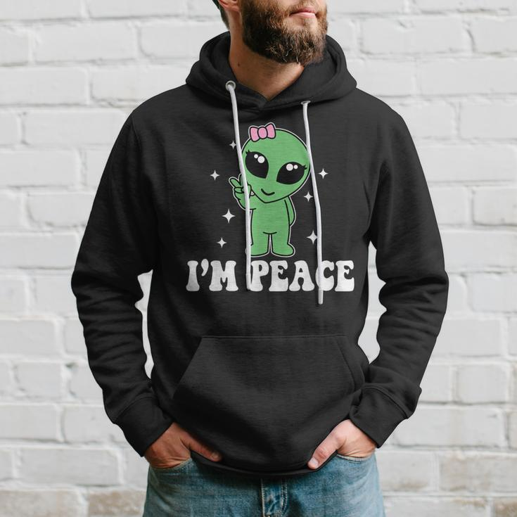 I'm Peace Alien Couples Matching Valentine's Day Hoodie Gifts for Him